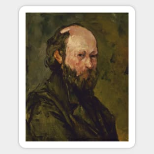 Self-Portrait by Paul Cezanne Sticker